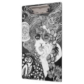 喫煙のカーニバルの女性のクリップボード クリップボード (左)