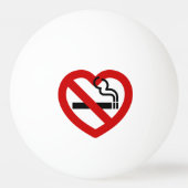 喫煙のサイン 卓球ボール (正面)