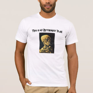 喫煙のスカルの退職に関する諸計画のTシャツ Tシャツ