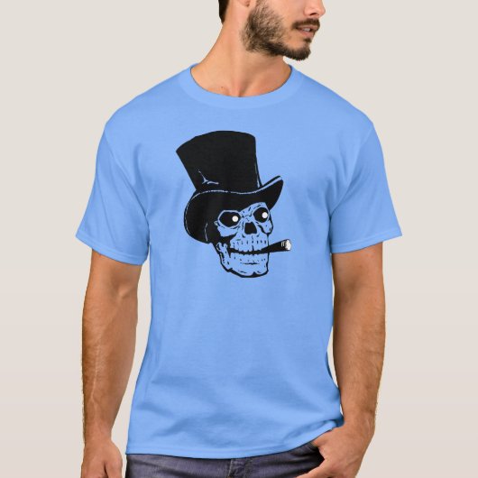 喫煙のスカル Tシャツ (正面)