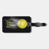 喫煙のソフトボールの荷物のラベル ラゲッジタグ (裏面横)