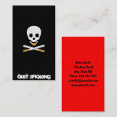 喫煙の名刺のテンプレートをやめて下さい 名刺 (正面/裏面)