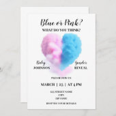 喫煙の性別が招待を明らかにする 招待状 (正面/裏面)