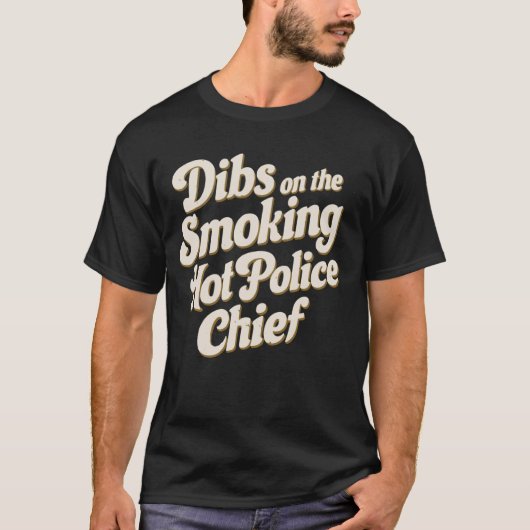 喫煙の警察署長の上に潜る Tシャツ (正面)