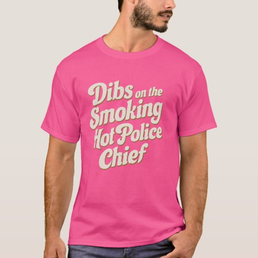 喫煙の警察署長の上に潜る Tシャツ (正面)