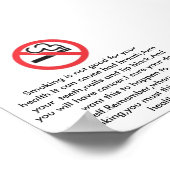 喫煙は健康に悪い ポスター (角)