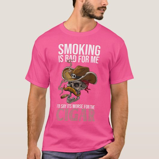 喫煙は私にとって悪いCにとって悪いと言うだろう Tシャツ (正面)