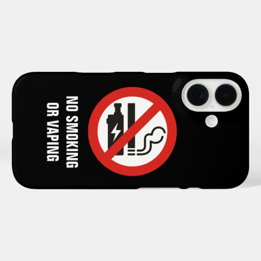 喫煙または蒸発なし Case-Mate iPhoneケース (裏面 (横))