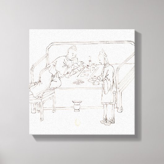 喫煙アヘン キャンバスプリント (正面)