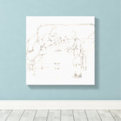 喫煙アヘン キャンバスプリント (インサイチュ (ウッドフロア))