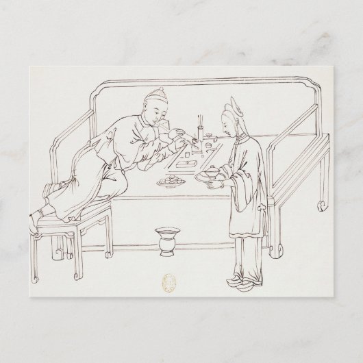 喫煙アヘン ポストカード (正面)