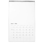 喫煙カウボーイスケルトン カレンダー (3月 2026)