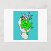 喫煙カエル ポストカード (正面)