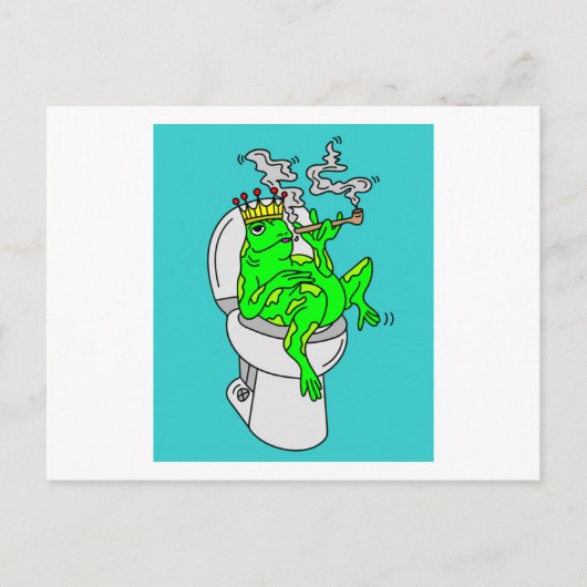 喫煙カエル ポストカード (正面)