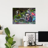 喫煙カッコいいガイ ポスター (ホームオフィス)