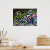 喫煙カッコいいガイ ポスター (キッチン)