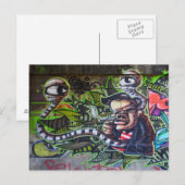 喫煙カッコいいガイ ポストカード (正面/裏面)