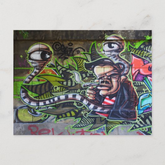 喫煙カッコいいガイ ポストカード (正面)