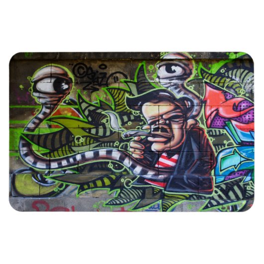 喫煙カッコいいガイ マグネット (横)