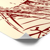 喫煙キャタピラーアリスinワンダーランド ポスター (角)