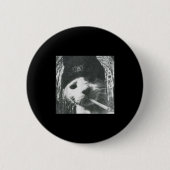 喫煙キャットビーニーグランジミームおもしろいエステティックT-s 缶バッジ (正面)