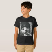 喫煙キャットビーニーグランジミームおもしろいエステティックT-s Tシャツ (正面フル)