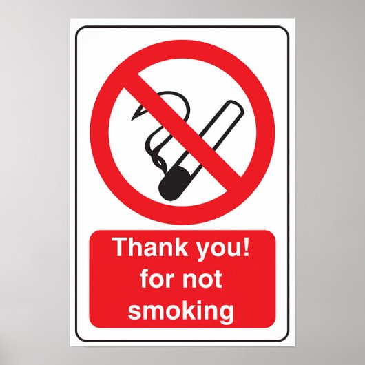 喫煙サインのポスター ポスター (正面)