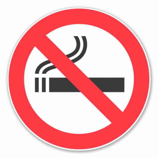 喫煙シール シール (正面)