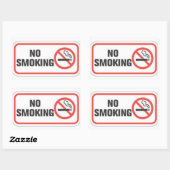 喫煙シール 長方形シール (シート)