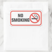 喫煙シール 長方形シール (バッグ)