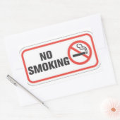 喫煙シール 長方形シール (封筒)
