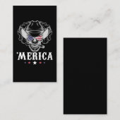 喫煙スカルカウボーイメリカ7月Fの4th 名刺 (正面/裏面)