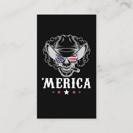 喫煙スカルカウボーイメリカ7月Fの4th 名刺 (正面)