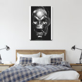 喫煙スカルキャンバス キャンバスプリント (インサイチュ (寝室))