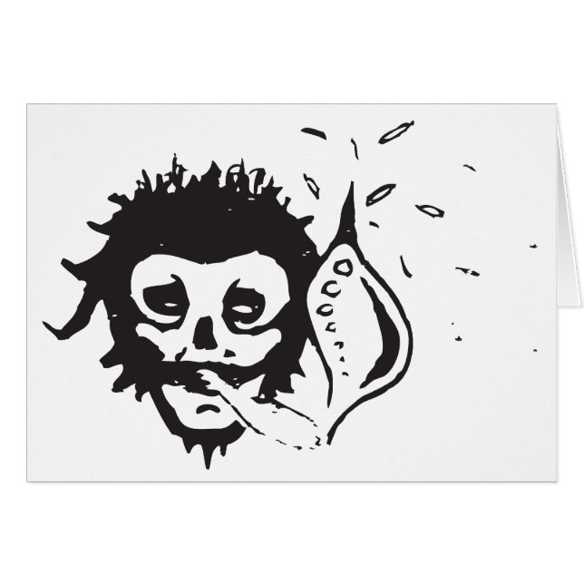 喫煙スカル (正面横)