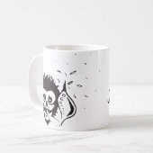 喫煙スカル コーヒーマグカップ (正面左)