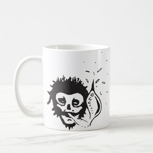 喫煙スカル コーヒーマグカップ (左)