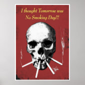 喫煙スカル ポスター (正面)