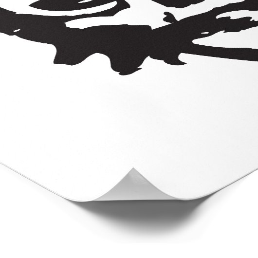 喫煙スカル ポスター (角)