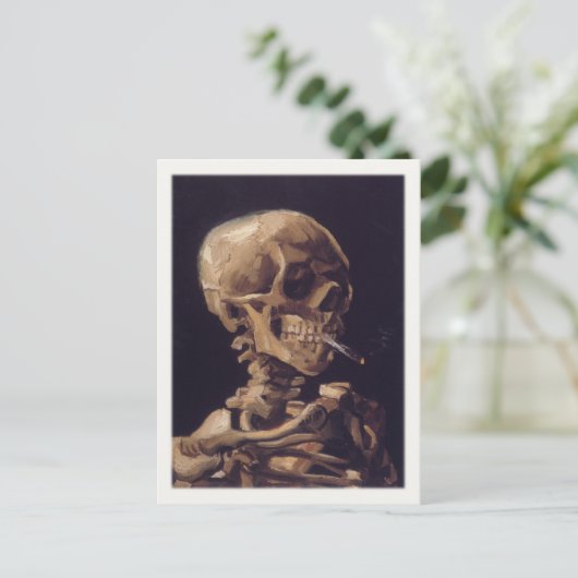 喫煙スカル ポストカード (スタンド正面)