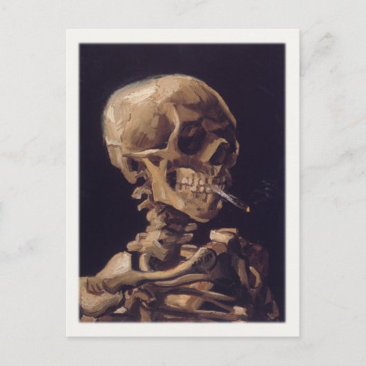 喫煙スカル ポストカード (正面)