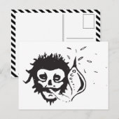 喫煙スカル ポストカード (正面/裏面)