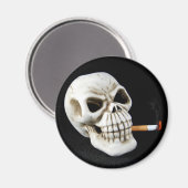 喫煙スカル マグネット (正面/裏面)