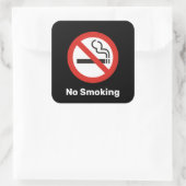 喫煙スクエアステッカーなし スクエアシール (バッグ)