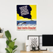 喫煙スタックは攻撃を引き付ける – WPA ポスター (ホームオフィス)