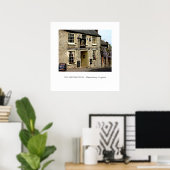 喫煙ドッグパブマルメスベリー，イングランド ポスター (ホームオフィス)