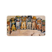 喫煙ネコbyルイ・ワイン ラベル (正面)