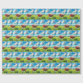 喫煙ホットドッグズオンBBQグリル ラッピングペーパー (フラット)