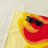 喫煙ホットフレイズ名前をカスタムする ビーチタオル (インサイチュ)