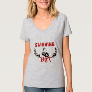 喫煙ホットBBQ料理Tシャツ Tシャツ